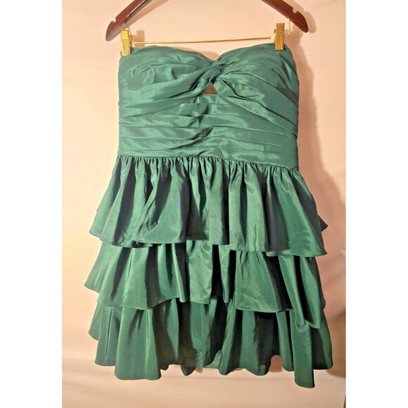 NWT New Fashion Green Short Cocktail Dress Womens Size 18 1X Plus Strapless Sexy - Picture 2 of 3